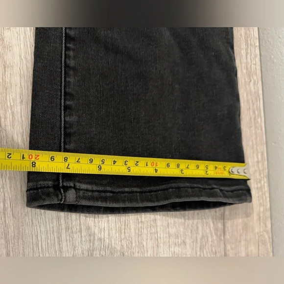 Free People high waist cropped bootcut jeans pull on black wash comfy size 28 - Picture 4 of 10